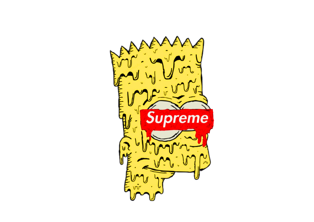 Supreme clown 2025 sticker