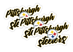 Pittsburgh Steelers Stickers (3 Pack)