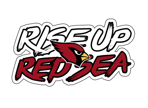 AZ Cardinals RISE UP Red Sea Sticker