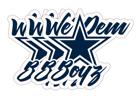 Dallas Cowboys We Dem Boyz Stickers (3 Pack)